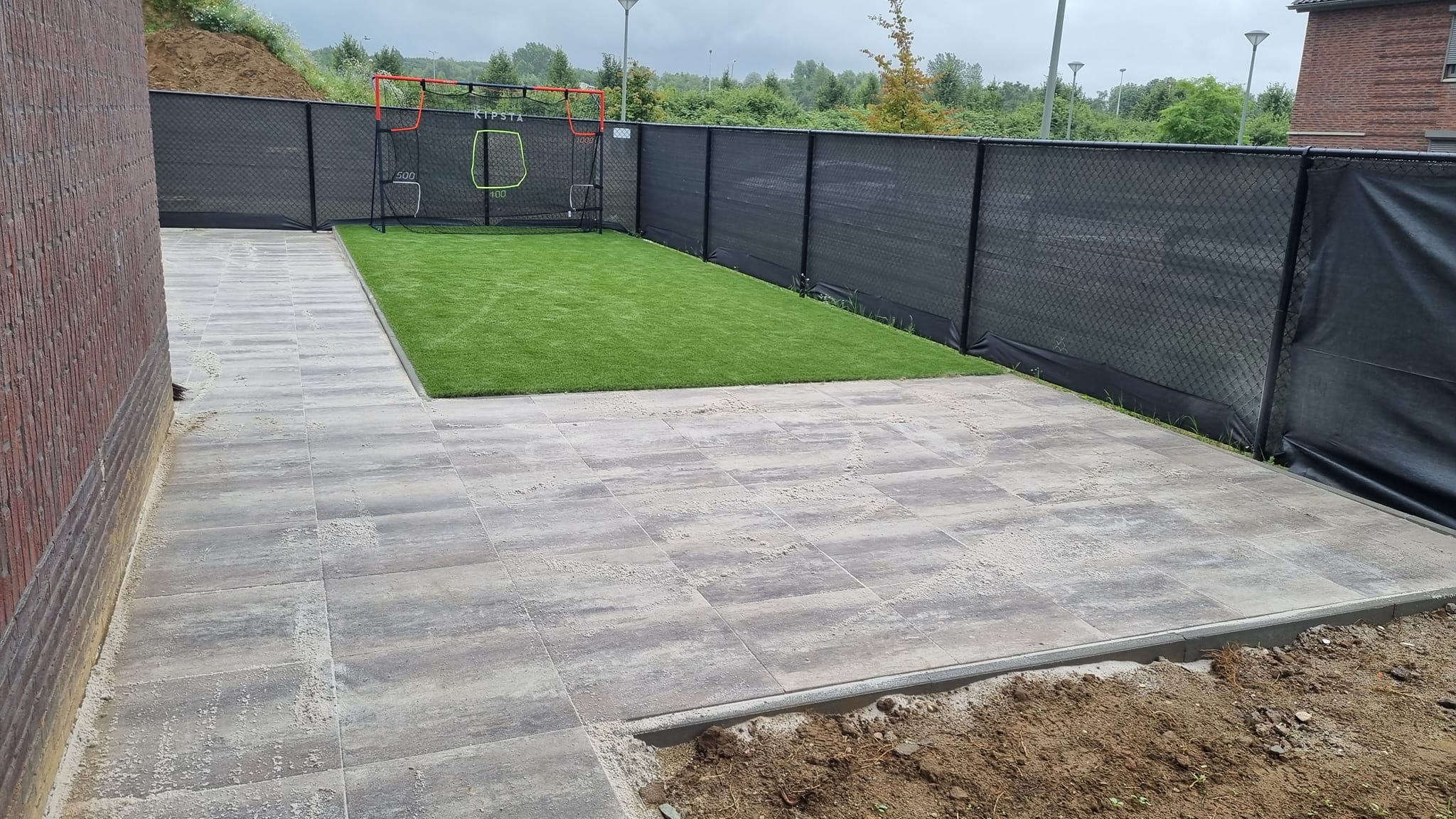 Oprit nieuwbouwwoning